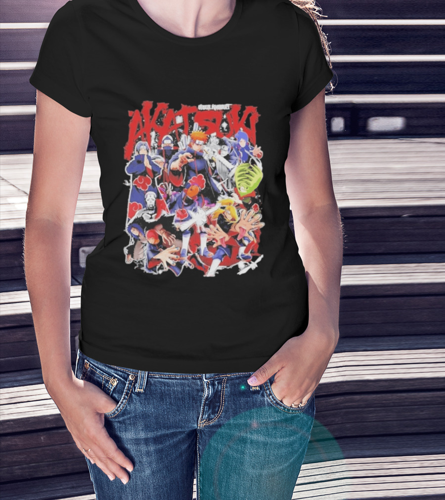 Akatsuki Vibes Konnect Naruto Anime Pain Characters Animation T-Shirt