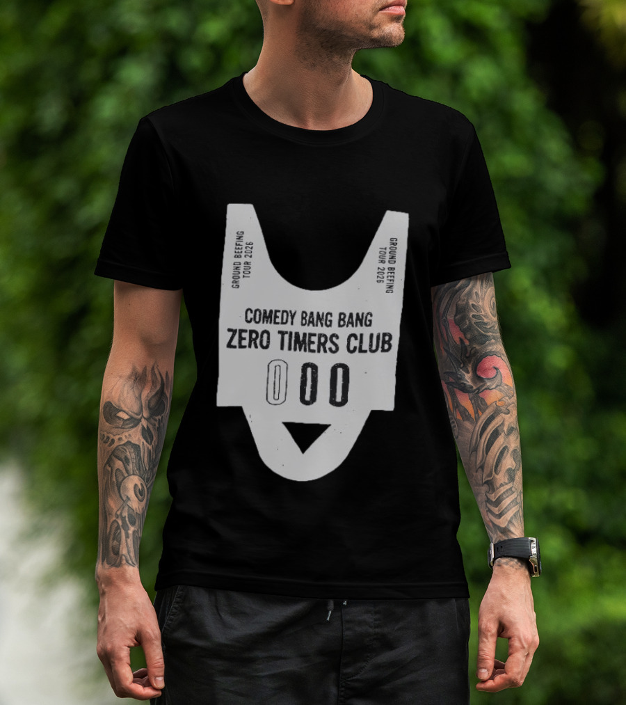 Comedy Bang Bang Zero Timers Club Ground Beefing Tour 2026 T-Shirt