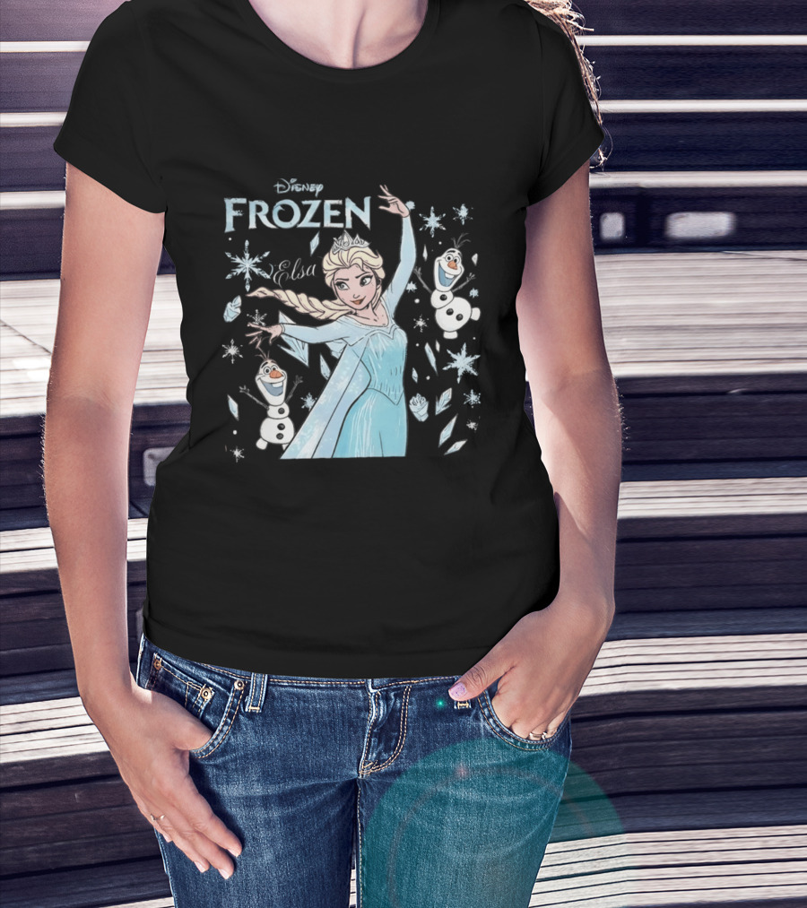 Disney Frozen Elsa Olaf Snow Queen T-Shirt