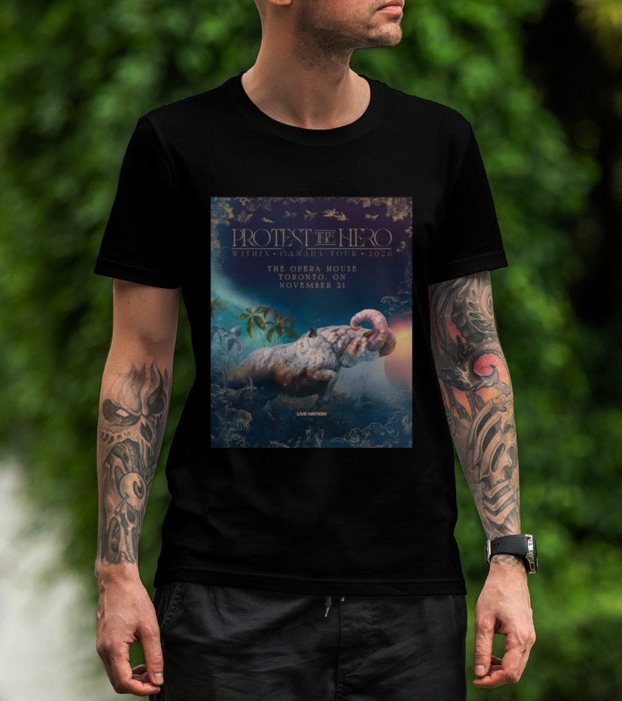 Protest The Hero Within Canada Tour 2026 Opera House Toronto November 21 Live Nation T-Shirt