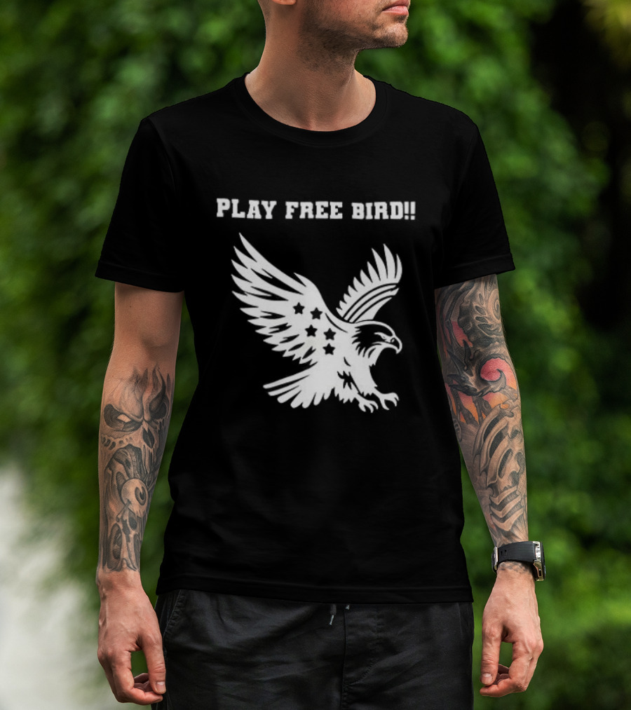 Play Free Bird Eagle Skynyrd Supremacist T-Shirt