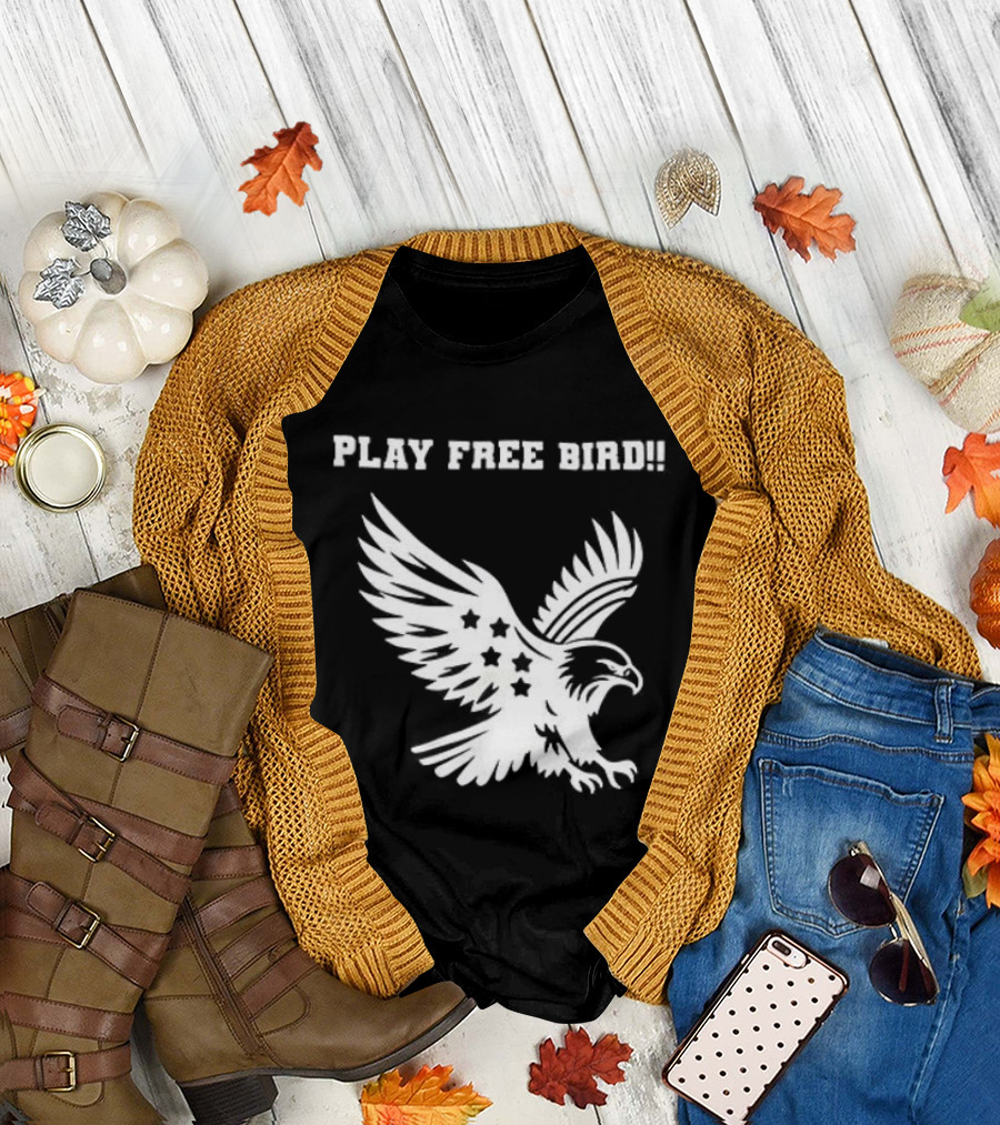 Play Free Bird Eagle Skynyrd Supremacist T-Shirt