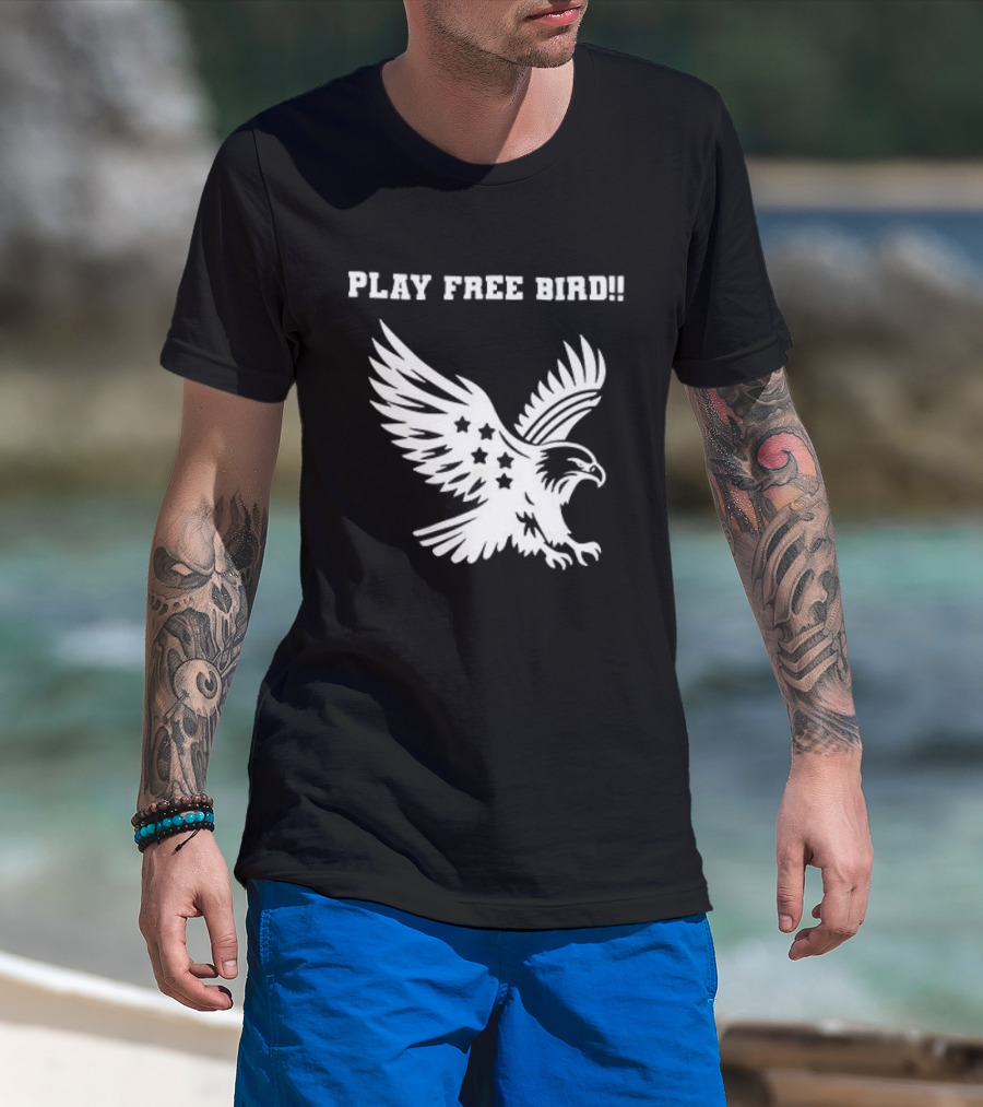 Play Free Bird Eagle Skynyrd Supremacist T-Shirt