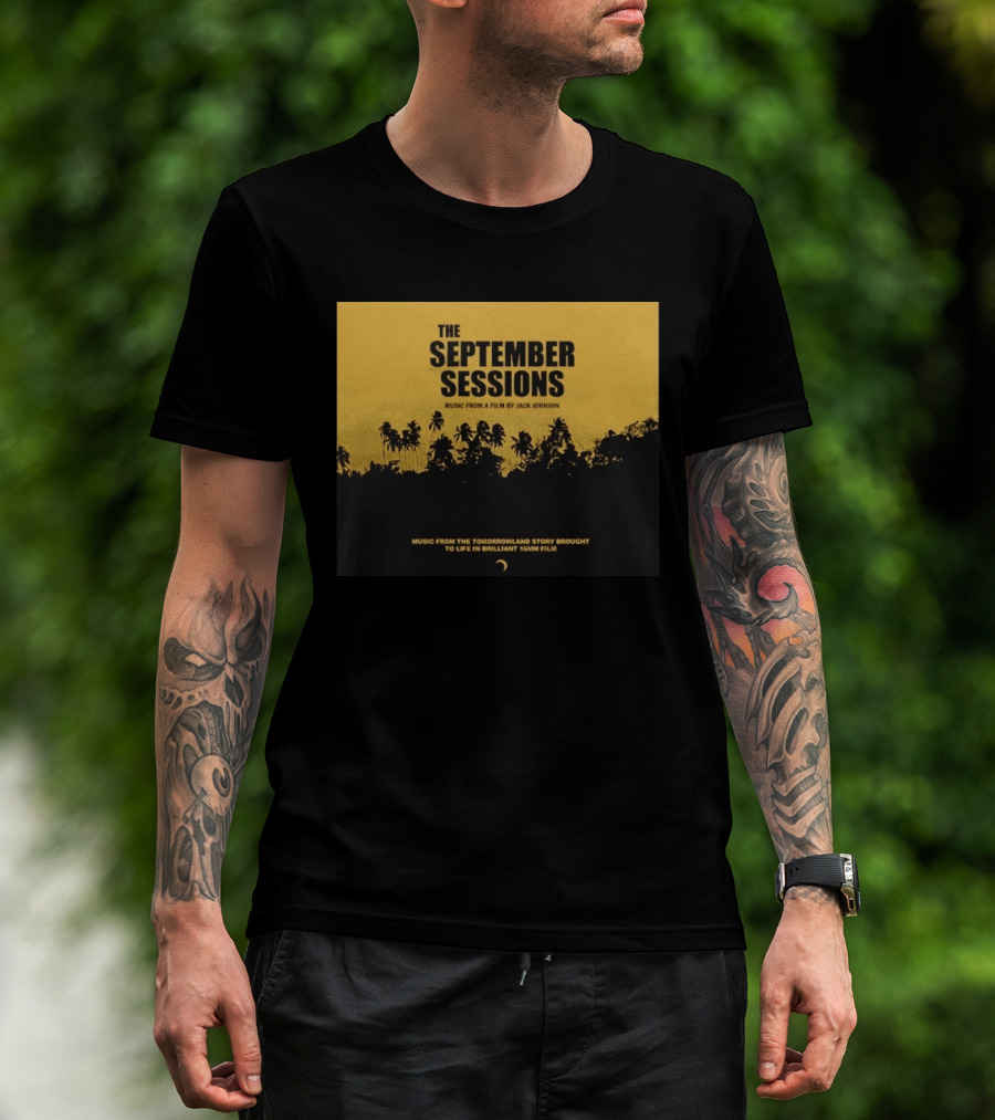 The September Sessions Music From A Film By Jack Johnson Tomorrowland Story 16mm Film T-Shirt