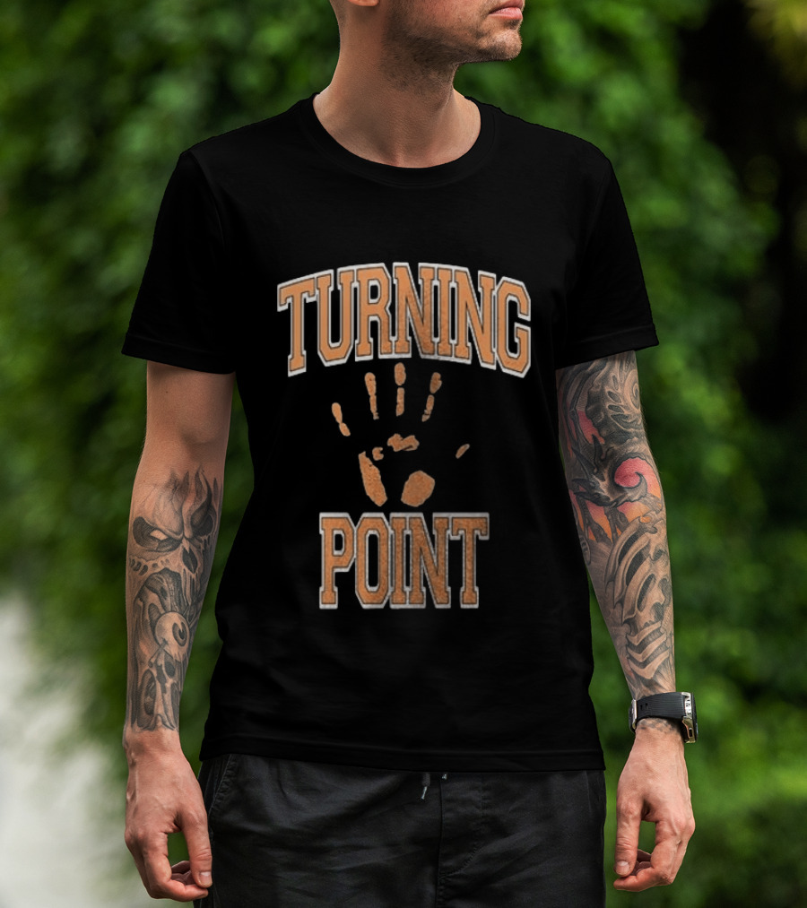 Turning Point Handprint Motivation Dawn Darkness T-Shirt