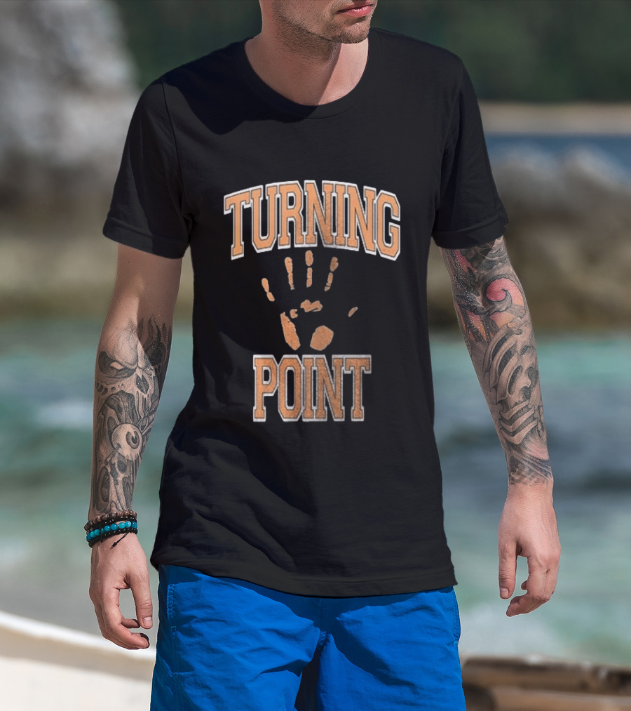 Turning Point Handprint Motivation Dawn Darkness T-Shirt