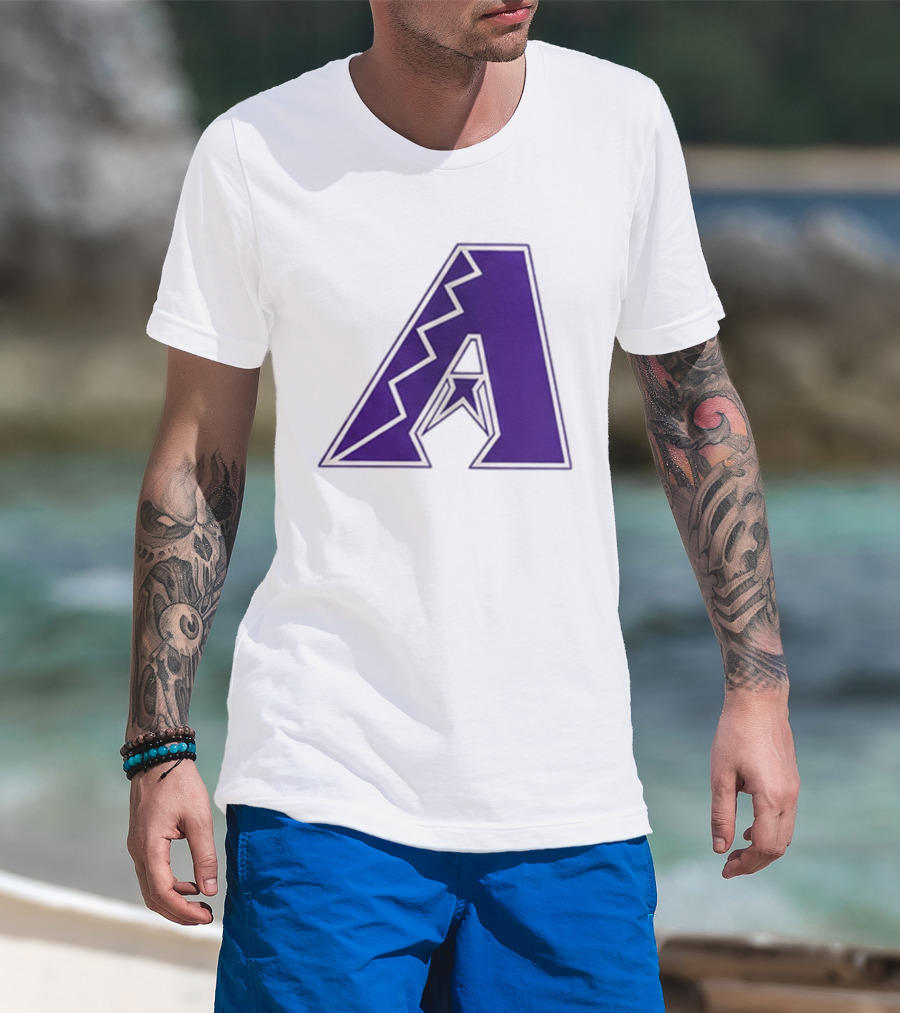 2026 Arizona Diamondbacks GCU Jersey Giveaway Purple "A" T-Shirt