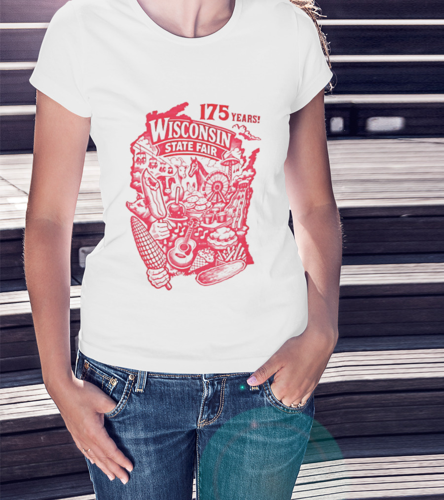Wisconsin State Fair 175 Years Celebration T-Shirt