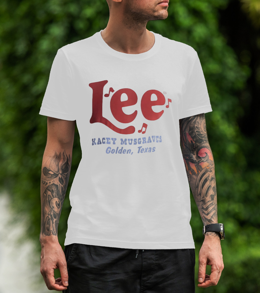 Lee Kacey Musgraves Golden Texas Music Notes T-Shirt