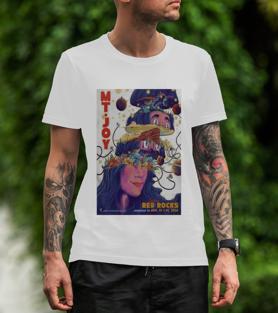 MT Joy Live At Red Rocks Morrison CO August 13 14 2026 S Tour T-Shirt