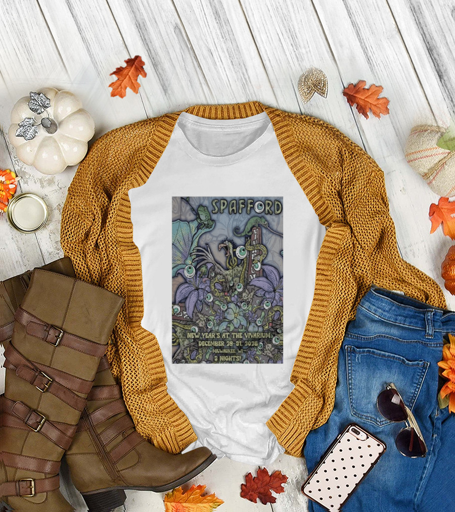 Spafford New Year’s At The Vivarium December 29 31 2026 Milwaukee WI 3 Nights T-Shirt
