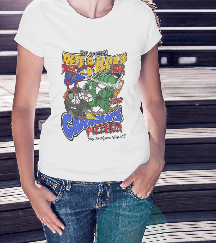 The Amazing Pete And Elda’s The Shore’s Famous Carmen’s Pizzeria T-Shirt