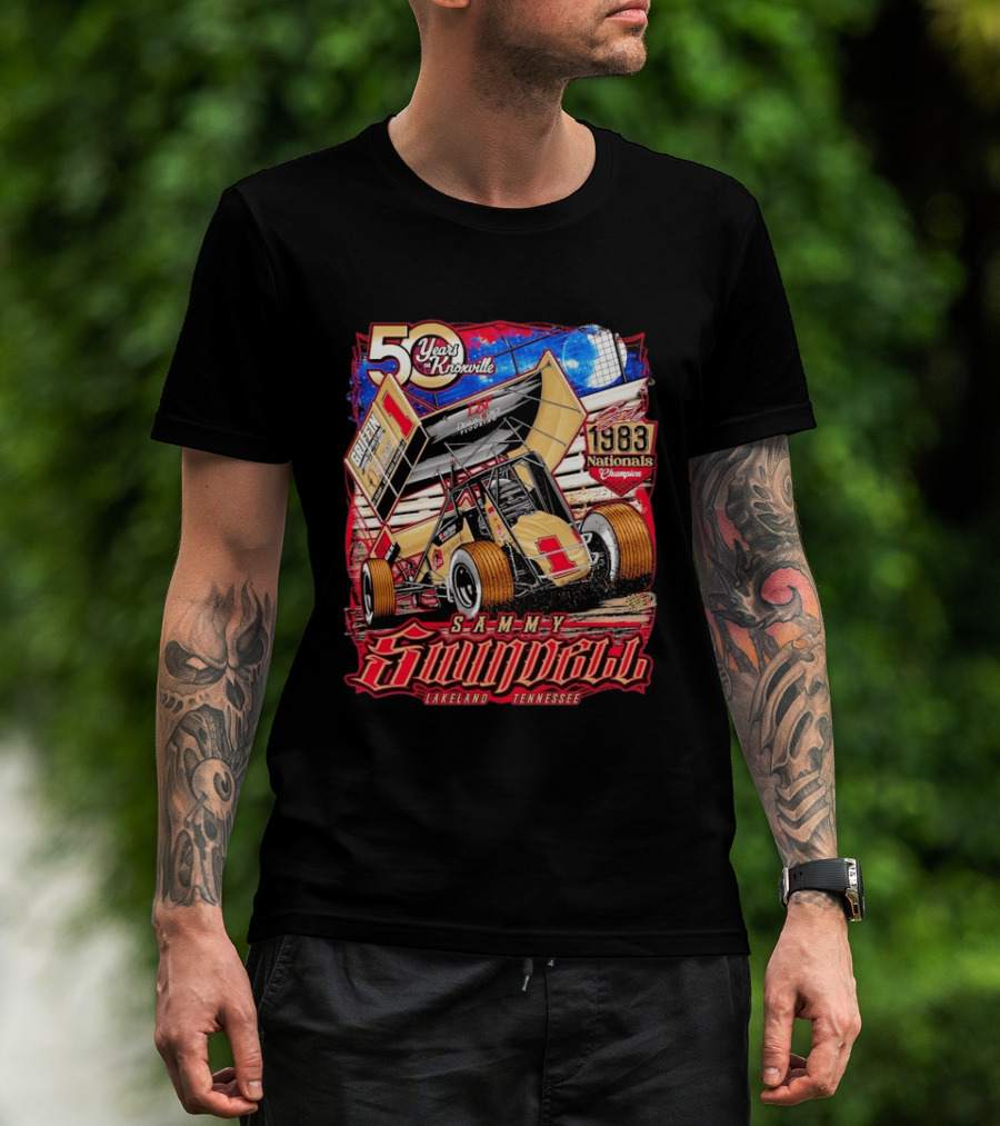 50 Years At Knoxville Sammy Swindell Sprint Car 1983 Nationals Champion Lakeland Tennessee T-Shirt