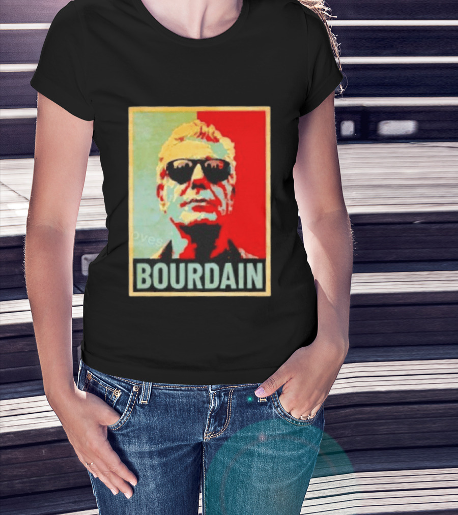 Bourdain Hope Iconic Style Image T-Shirt