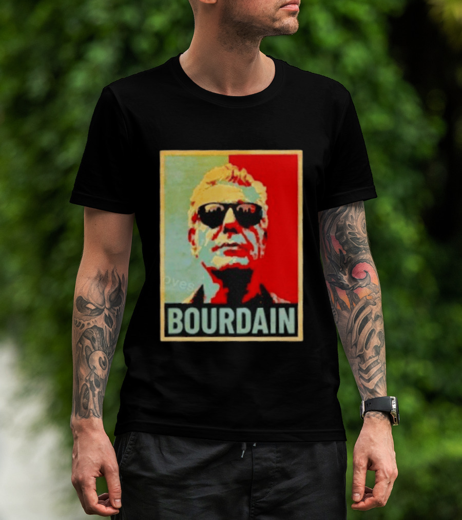 Bourdain Hope Iconic Style Image T-Shirt