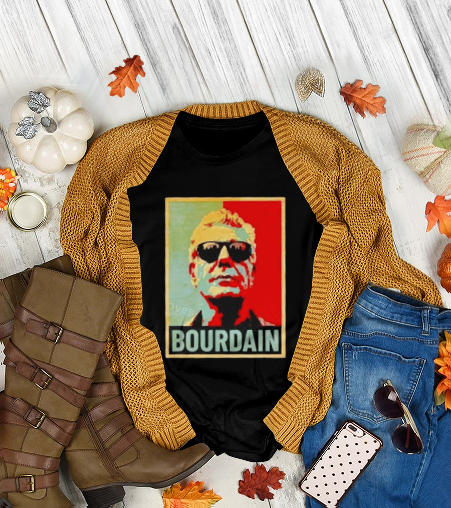 Bourdain Hope Iconic Style Image T-Shirt