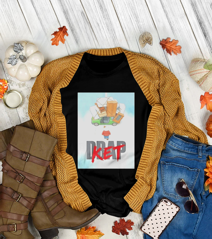 Drap Ket Cat Moving Day Car Furniture Chaos T-Shirt