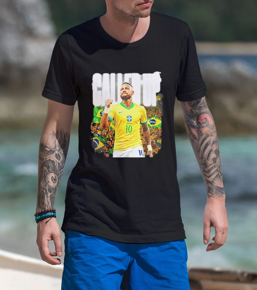 Neymar Brazil Called Up Football 10 Jersey Celebration T-Shirt