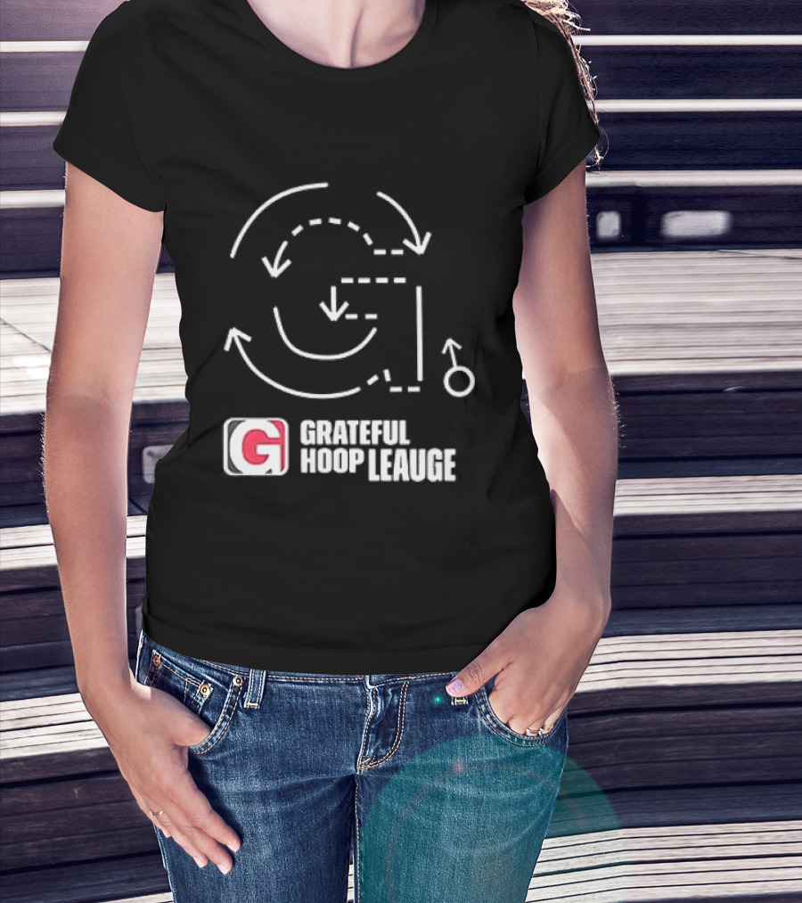 Grateful Dead Grateful Hoop League Basketball Strategy Playbook T-Shirt