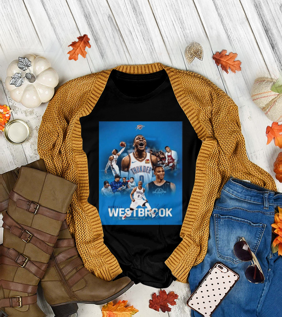 Russell Westbrook OKC Thunder Thank You For Everything Retirement T-Shirt