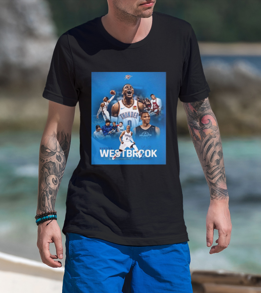 Russell Westbrook OKC Thunder Thank You For Everything Retirement T-Shirt