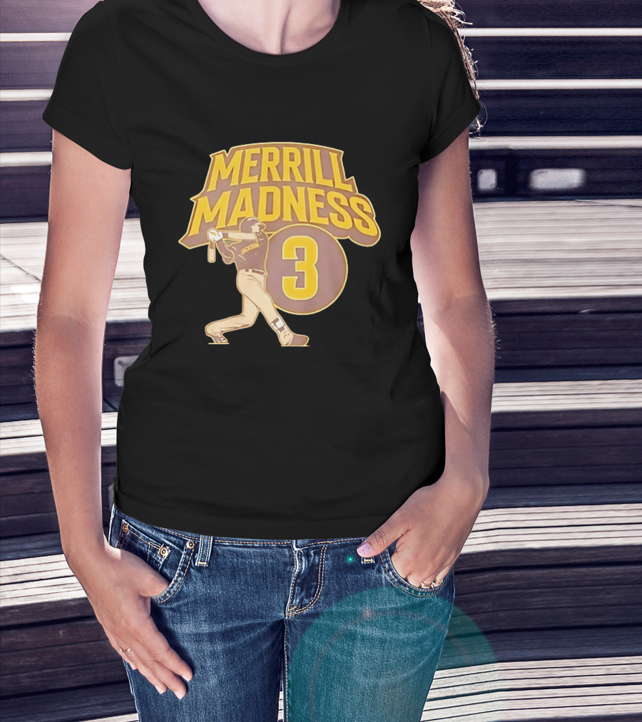 Merrill Madness 3 Jackson San Diego Padres T-Shirt