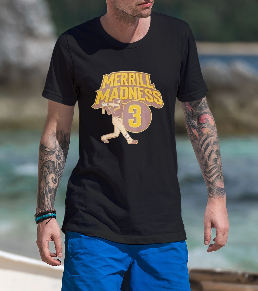 Merrill Madness 3 Jackson San Diego Padres T-Shirt
