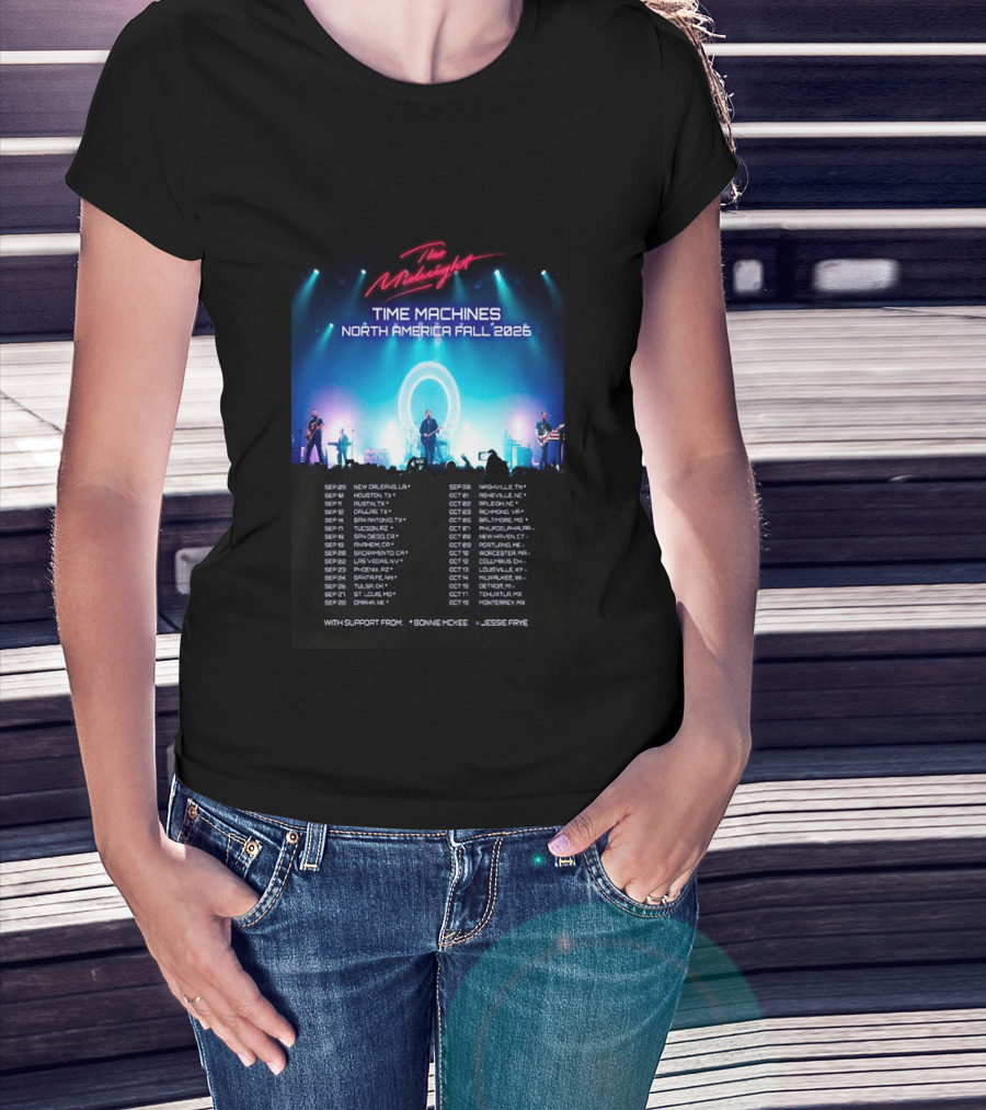 The Midnight Time Machines Tour North America Fall 2026 T-Shirt