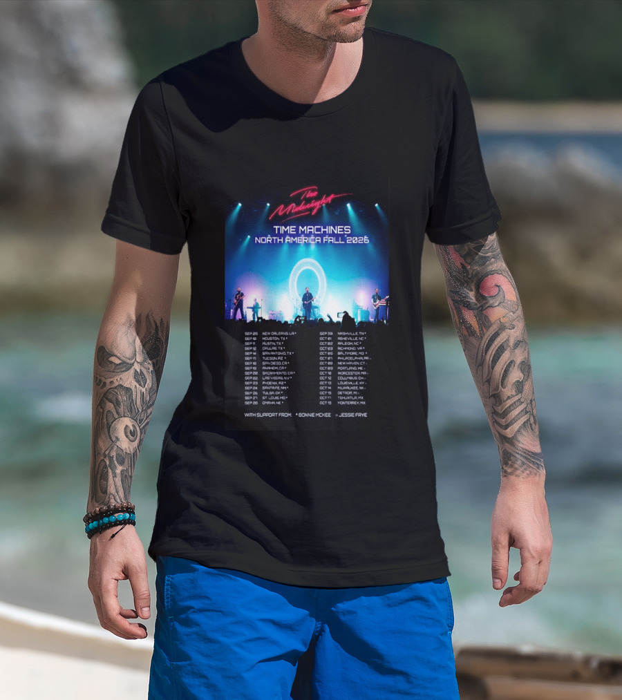 The Midnight Time Machines Tour North America Fall 2026 T-Shirt