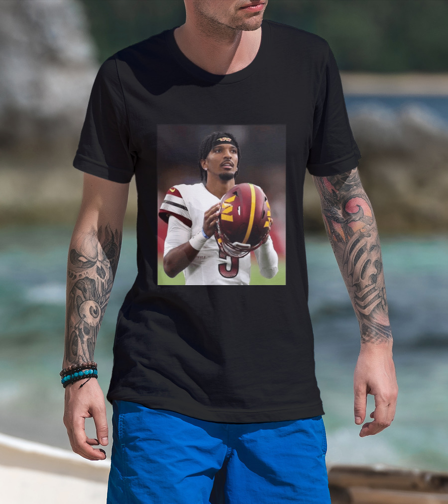 Washington Commanders Quarterback Jayden Daniels Football Player Sports T-Shirt