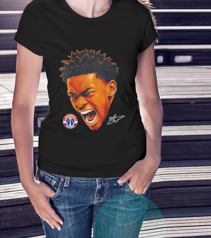 Washington Wizards Player Intense Expression NBA Basketball T-Shirt