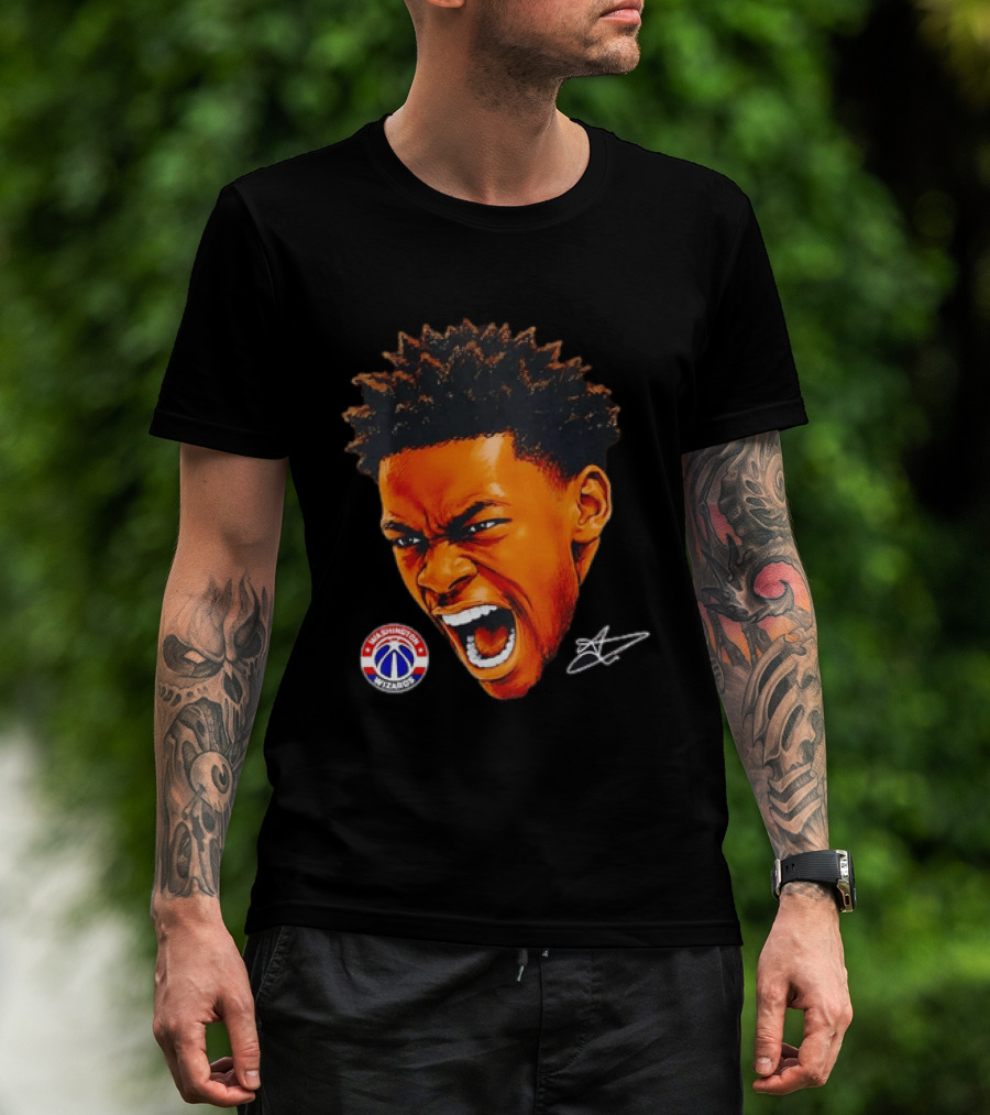Washington Wizards Player Intense Expression NBA Basketball T-Shirt
