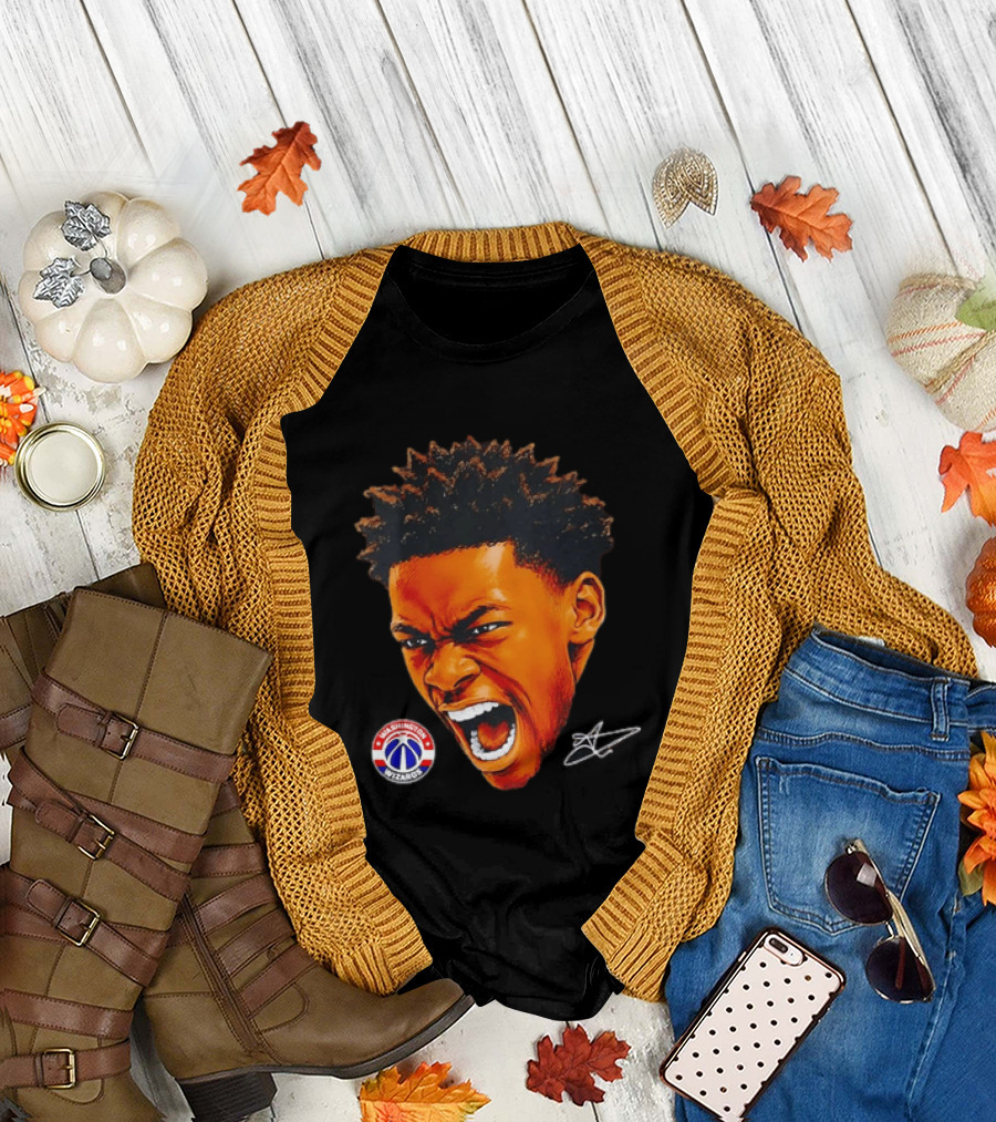 Washington Wizards Player Intense Expression NBA Basketball T-Shirt
