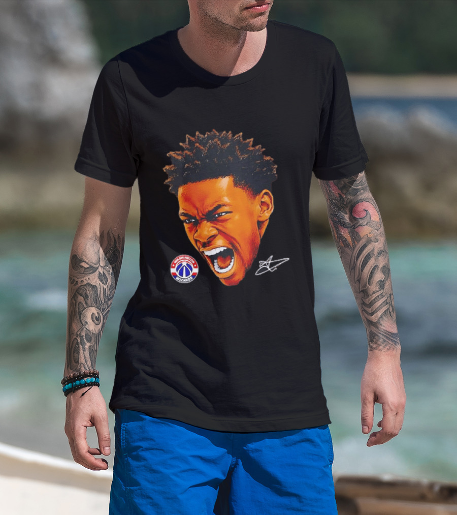 Washington Wizards Player Intense Expression NBA Basketball T-Shirt
