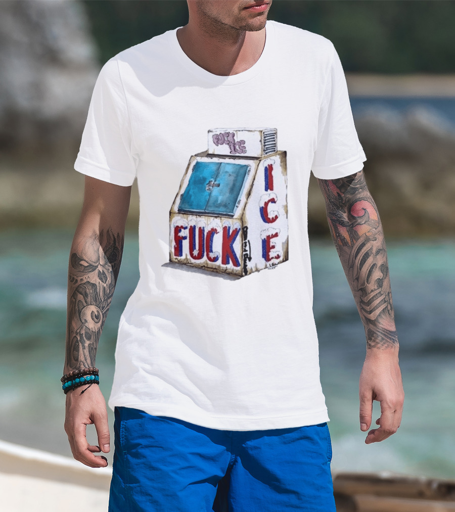 Fuck ICE No Human Is Illegal On Stolen Land T-Shirt