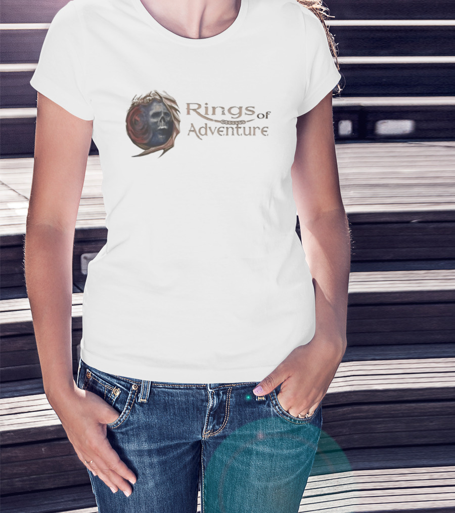 Rings Of Adventure Skull Fantasy T-Shirt