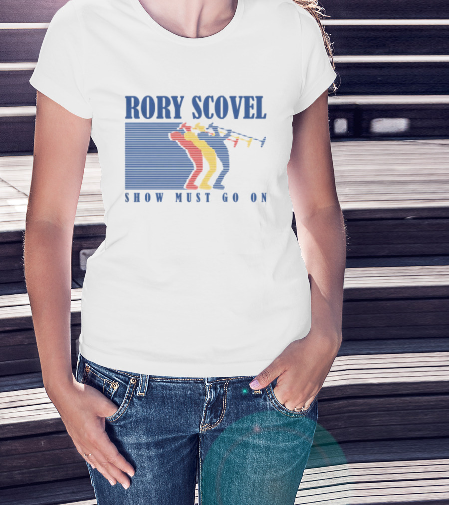Rory Scovel Show Must Go On Colorful Trumpet Players T-Shirt