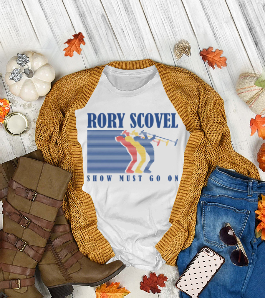 Rory Scovel Show Must Go On Colorful Trumpet Players T-Shirt
