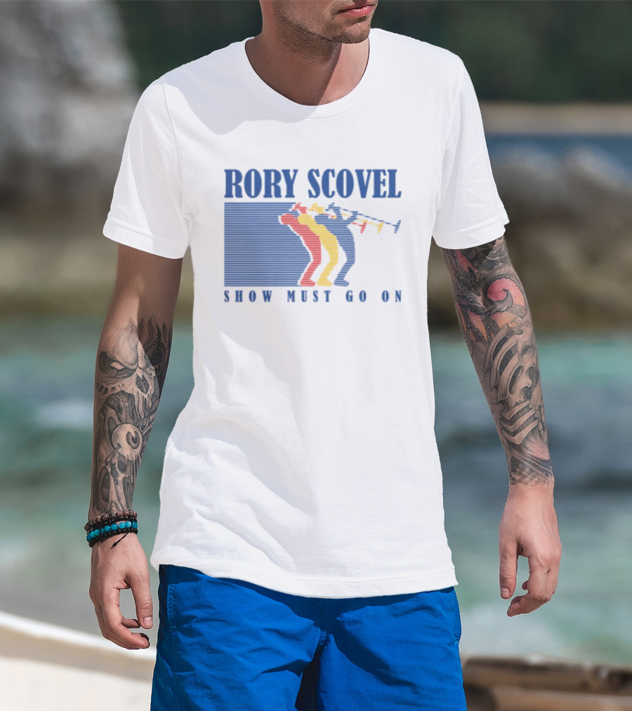 Rory Scovel Show Must Go On Colorful Trumpet Players T-Shirt