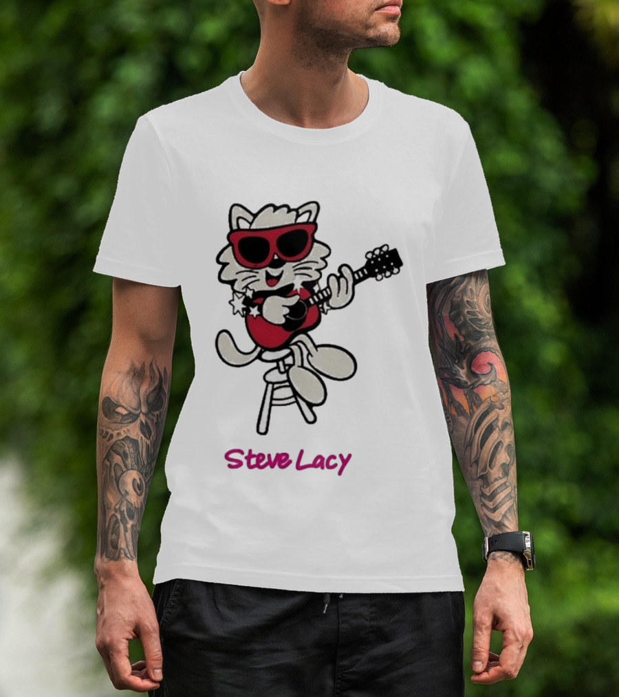 Steve Lacy 2026 Asia Tour Oh Yeah Cool Cat Playing Guitar T-Shirt