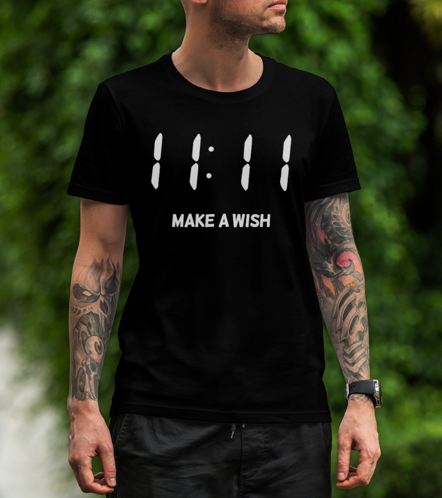 11 11 Make A Wish Numerology Manifestation Positive Thinking T-Shirt