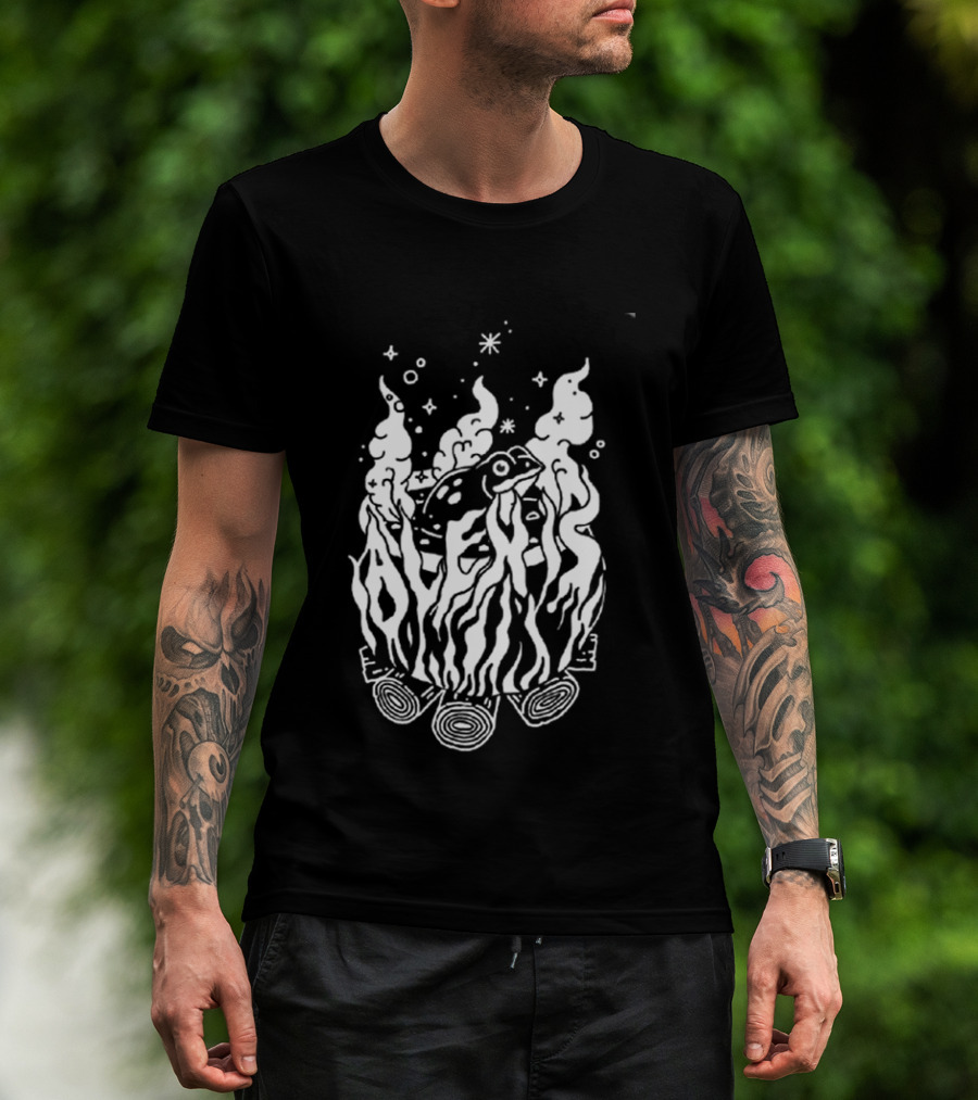 Alexisonfire Crisis 2026 Exclusive Tour 20 Years Anniversary Burning Log T-Shirt