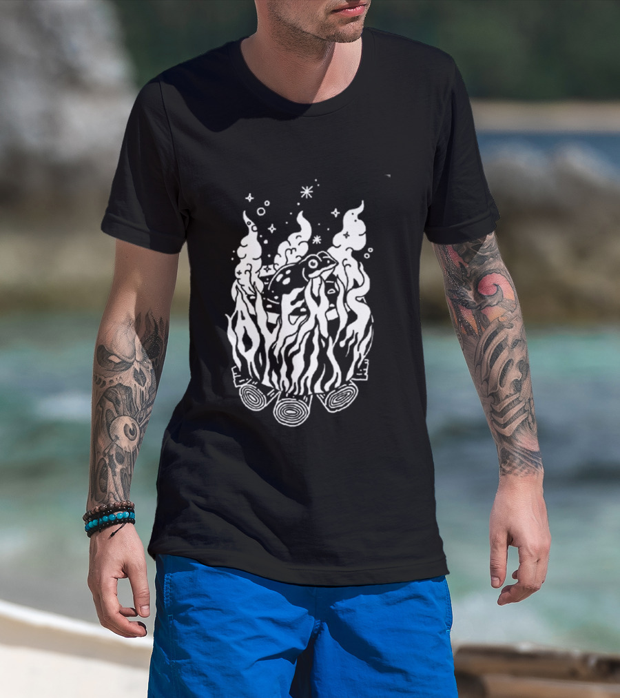 Alexisonfire Crisis 2026 Exclusive Tour 20 Years Anniversary Burning Log T-Shirt