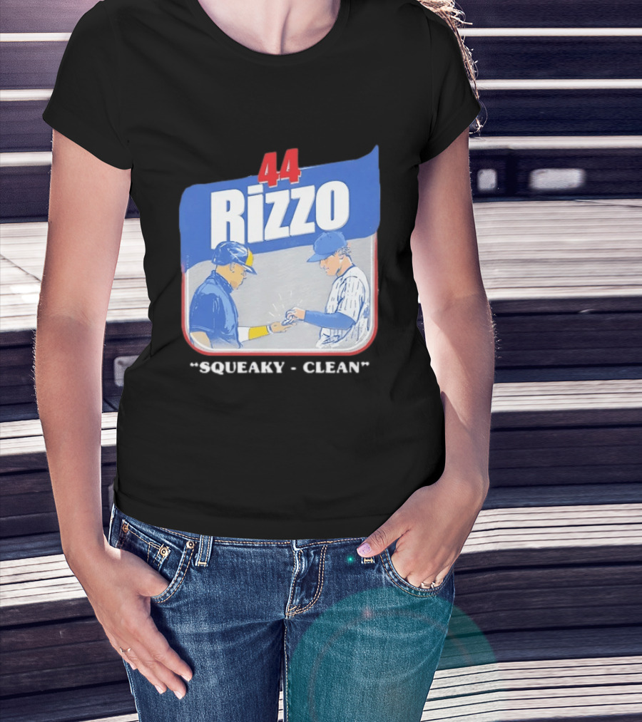 Anthony Rizzo 44 Squeaky Clean Baseball Exchange T-Shirt
