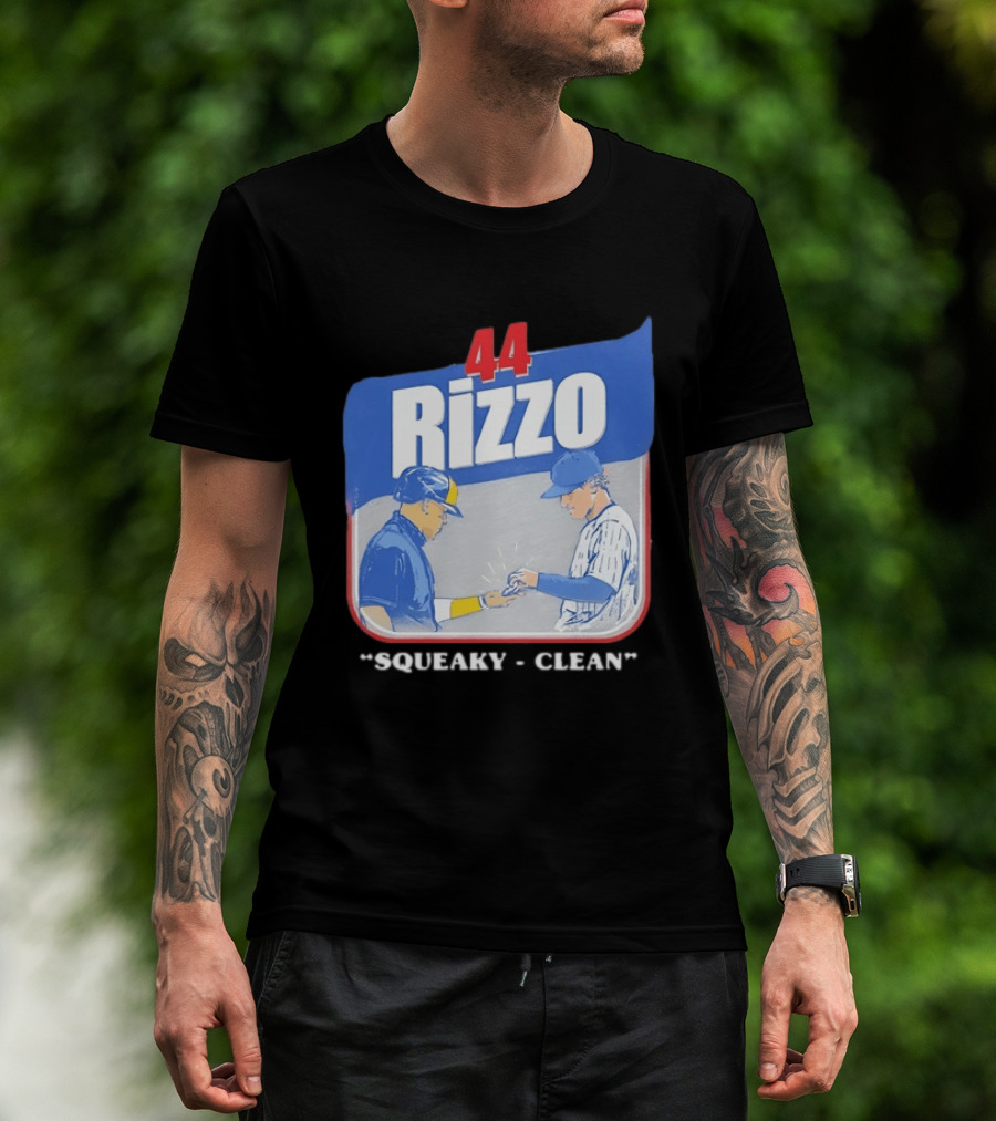 Anthony Rizzo 44 Squeaky Clean Baseball Exchange T-Shirt