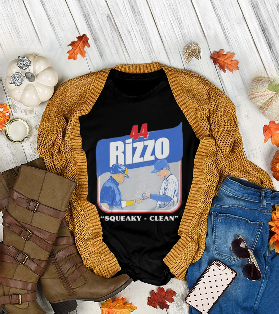 Anthony Rizzo 44 Squeaky Clean Baseball Exchange T-Shirt