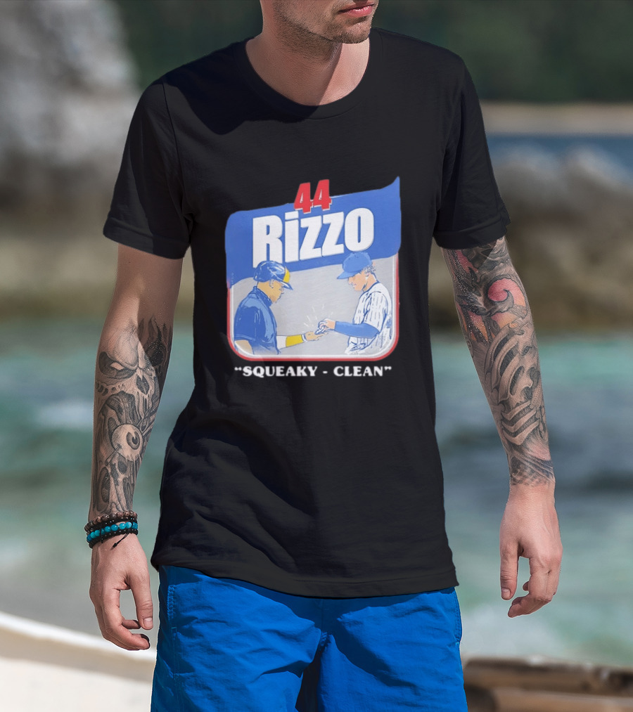 Anthony Rizzo 44 Squeaky Clean Baseball Exchange T-Shirt