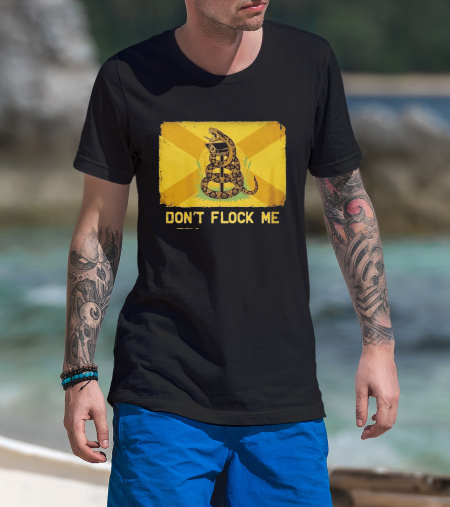 Florida Snake Surveillance Distressed Flag Don't Flock Me T-Shirt