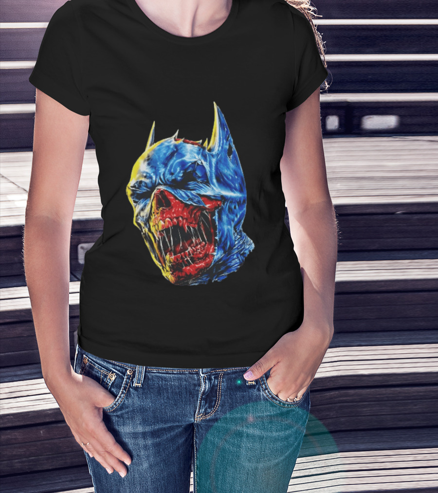 Batman DCeased Zombie Skull DC Comics Villainous Visage T-Shirt