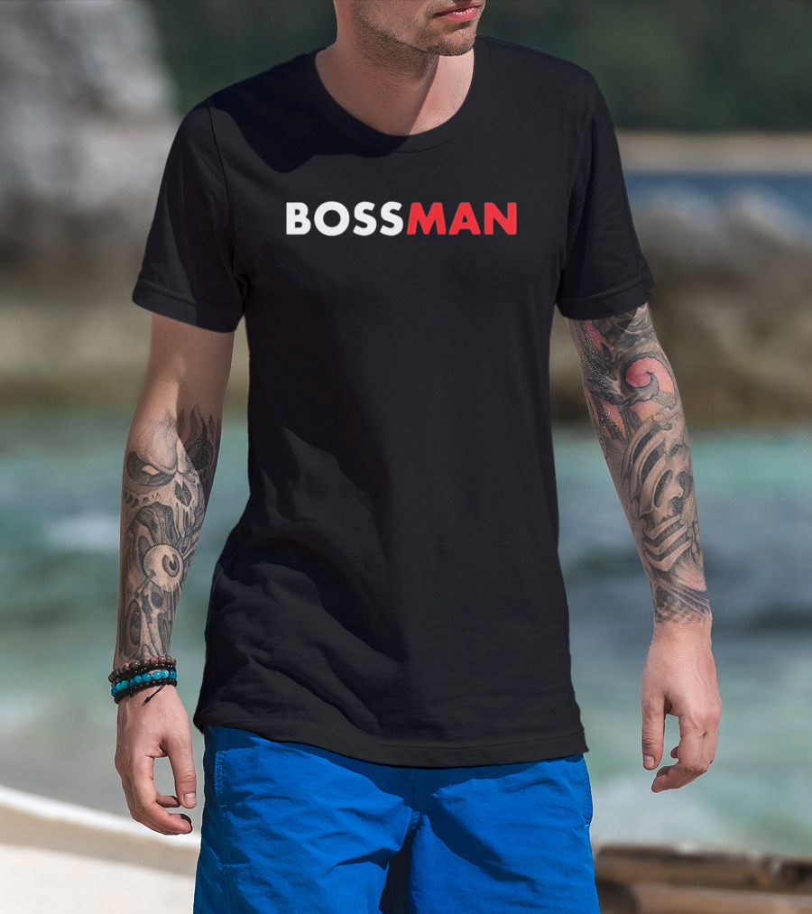BOSSMAN Bold Statement Red And White T-Shirt